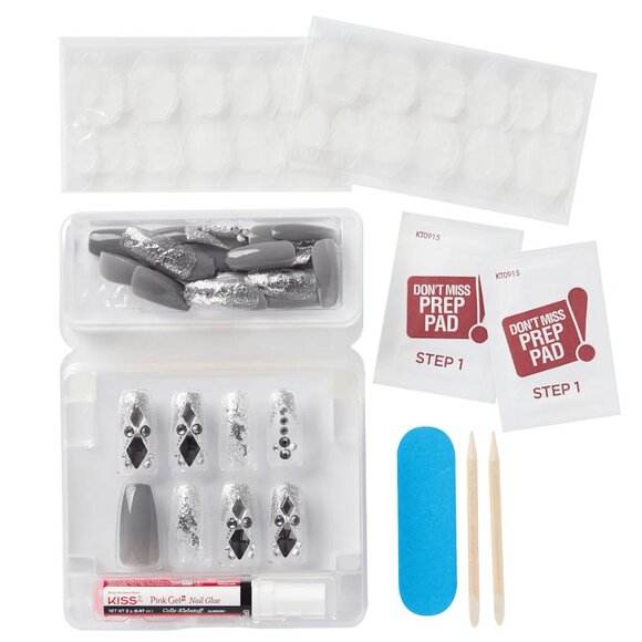 Kiss Majestic Nails Long Length - Sparkle - Picture 8 of 10